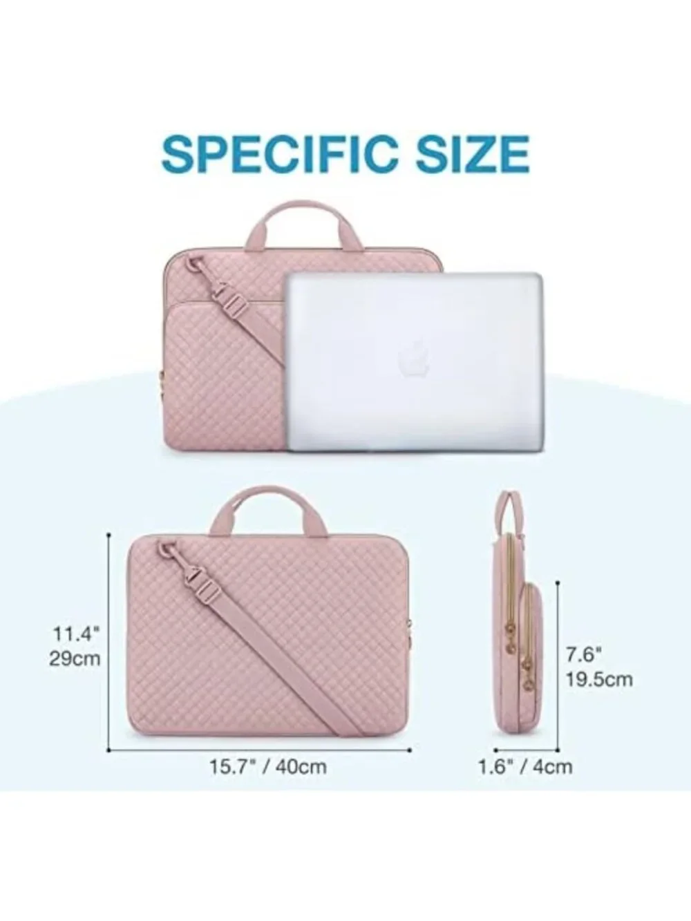 Water-Resistant Laptop Sleeve Case with Handle, Protective & Stylish Design